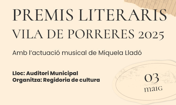 PREMIS LITERARIS VILA DE PORRERES 2025