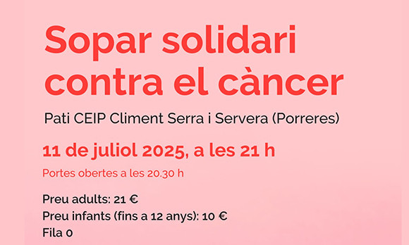 Sopar solidari contra el càncer