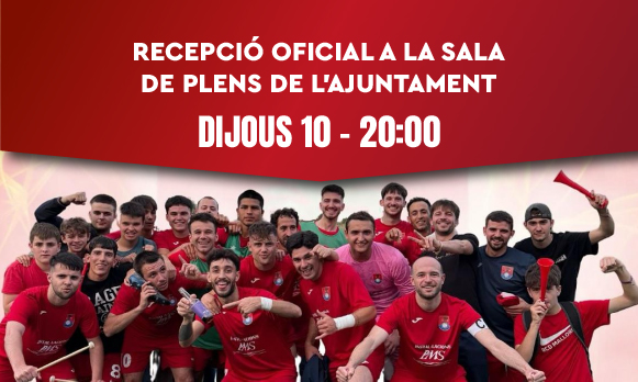 Recepció oficial. Ascens Primera Regional equip Porreres B