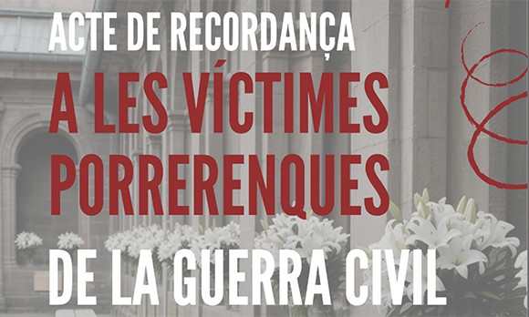 Acte de recordança a les víctimes porrerenques de la Guerra Civil