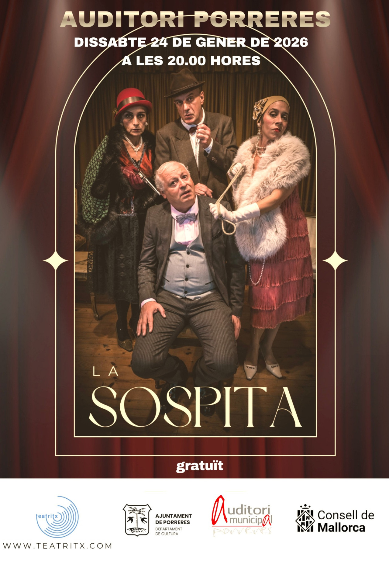 Teatrix presenta “LA SOSPITA”. El cas de l’estafa