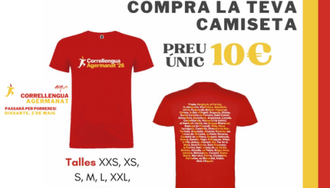 Venda de camisetes del Correllengua 2026